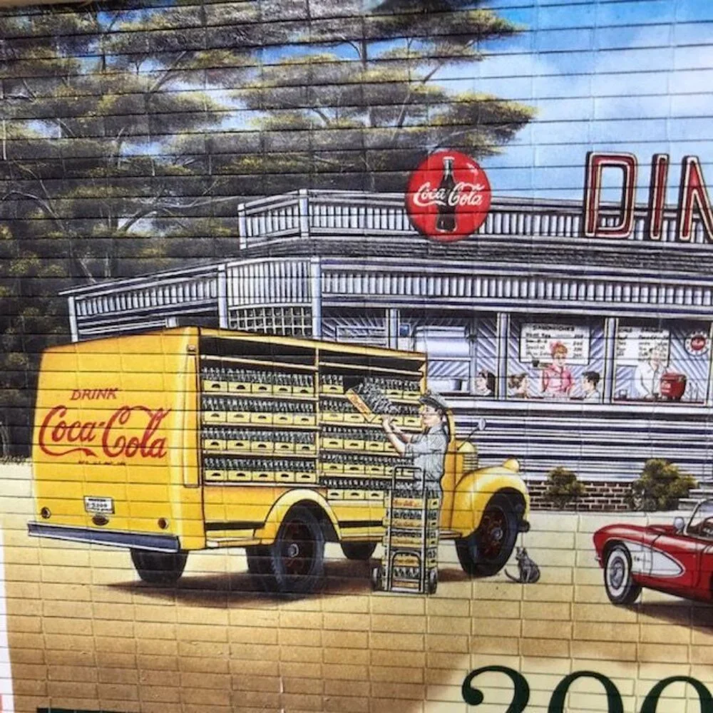 NWOT Vintage Coca-Cola Reversible 2001-2002 Wall Scroll Calendar